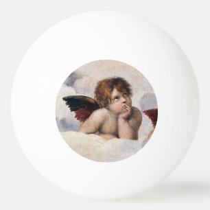 Pelota De Ping Pong Querubines, ángeles alados pintura de Raffael
