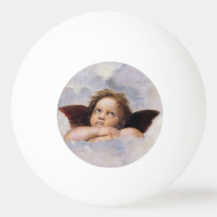 Pelota De Ping Pong Querubines, ángeles alados pintura de Raffael