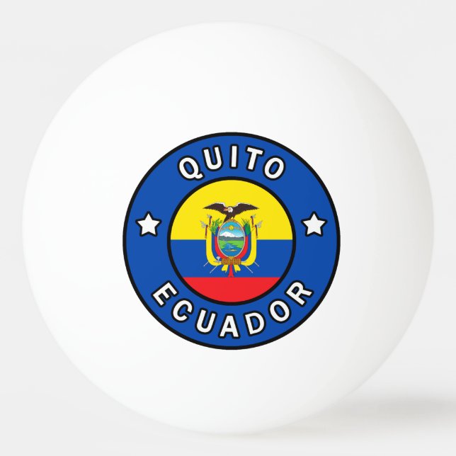 Pelota De Ping Pong Quito Ecuador (Anverso)