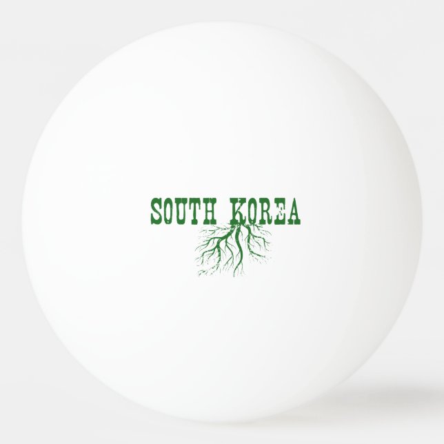 Pelota De Ping Pong Raíces de la Corea del Sur (Anverso)