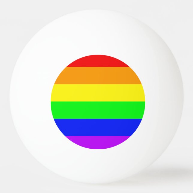Pelota De Ping Pong Rainbow Flag (Anverso)