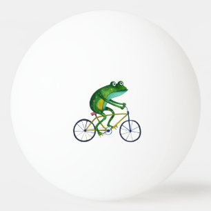 Pelota De Ping Pong Rana En Bicicleta