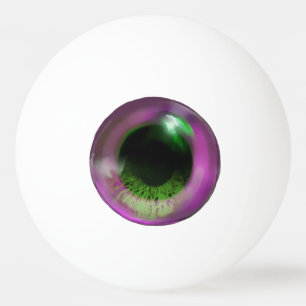 Pelota De Ping Pong Raro Púrpura Trippy Ojo Fundido