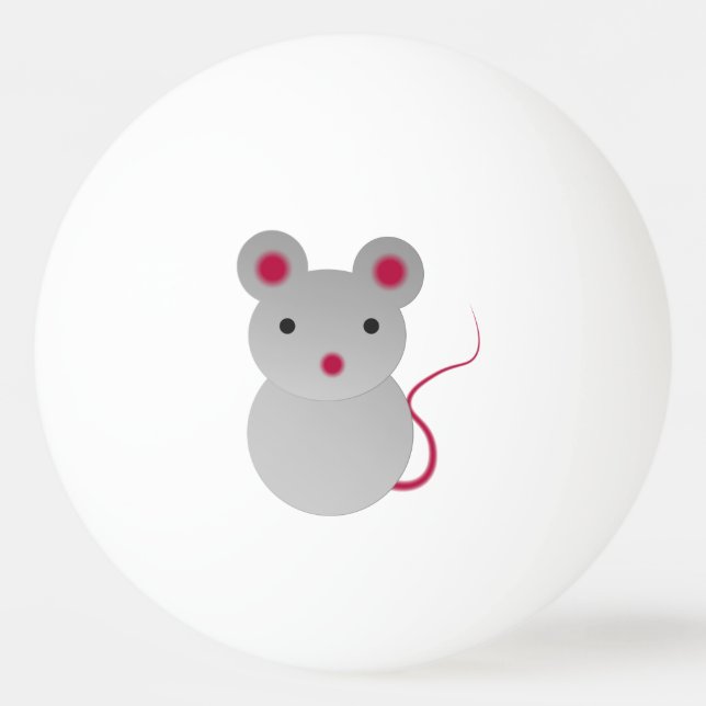 Pelota De Ping Pong Ratón de bebé (Anverso)