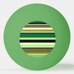 Pelota De Ping Pong Rayas blancas de color verde suave
