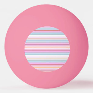 Pelota De Ping Pong Rayas blancas rosadas lindas