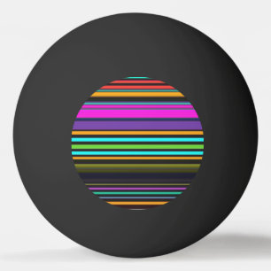 Pelota De Ping Pong Rayas de neón coloridas lindas