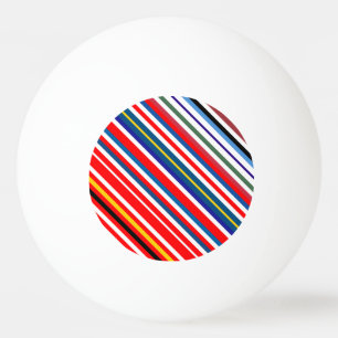 Pelota De Ping Pong rayas decorativas coloridas