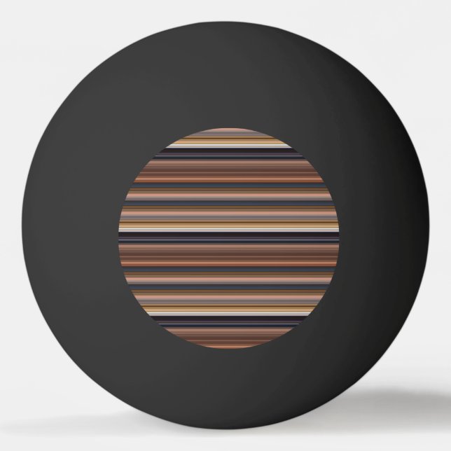 Pelota De Ping Pong Rayas marrones azules cortas (Anverso)