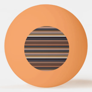Pelota De Ping Pong Rayas marrones azules lindas