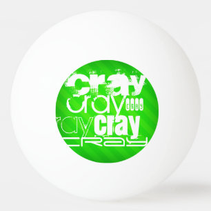 Pelota De Ping Pong Rayo; franjas verdes neón