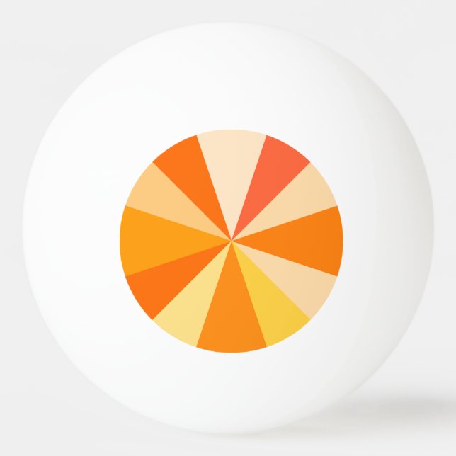 Pelota De Ping Pong Rayos geométricos enrrollados modernos 60s del (Reverso)