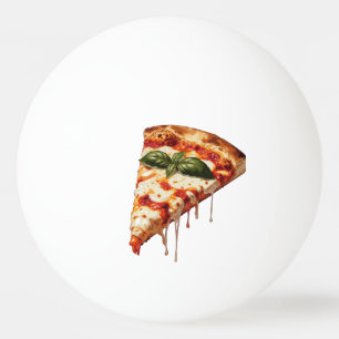 Pelota De Ping Pong Rebanada de pizza con queso derretido Margheri
