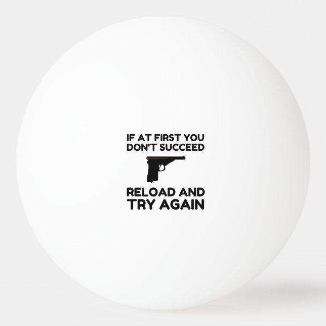 Pelota De Ping Pong Recargar un arma (Anverso)