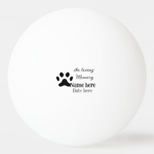 Pelota De Ping Pong Recuerdo conmemorativo en memoria amorosa agregar