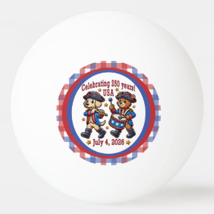 Pelota De Ping Pong Recuerdos del 250º aniversario de EE.UU. - Patriót