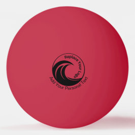 Pelota De Ping Pong Reemplazar logotipo minimalista y texto personaliz