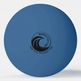 Pelota De Ping Pong Reemplazar logotipo minimalista y texto personaliz