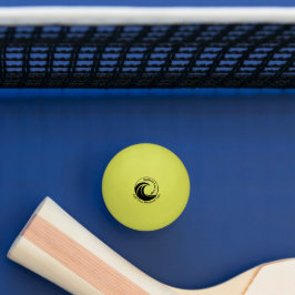 Pelota De Ping Pong Reemplazar logotipo minimalista y texto personaliz