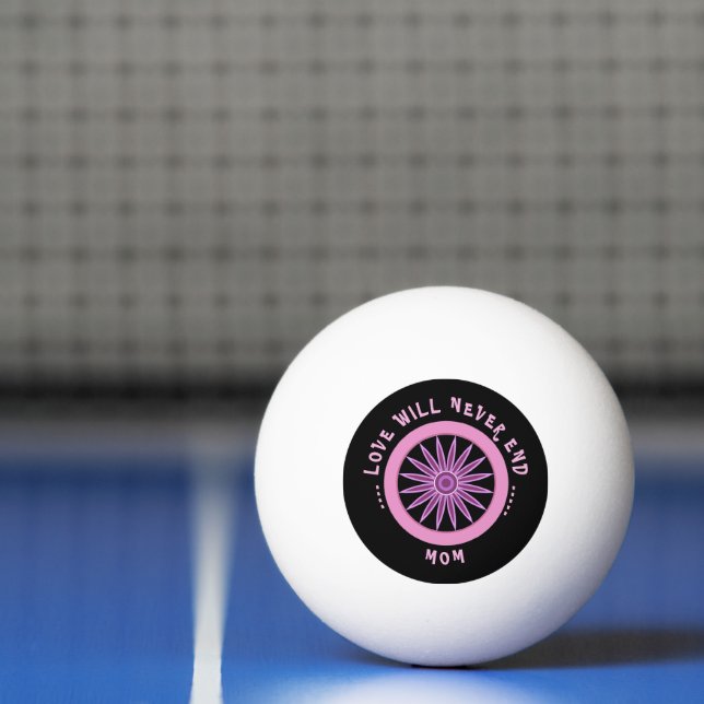 PELOTA DE PING PONG REGALO DE AMOR ROSA PARA MAMÁ, DÍA DE LA MADRE, CU (Neto)
