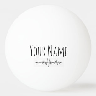Pelota De Ping Pong Regalo de diseño de ondas sonoras personalizado