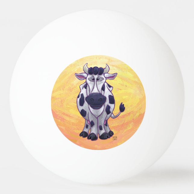 Pelota De Ping Pong Regalos de Vaca y Accesorios (Reverso)