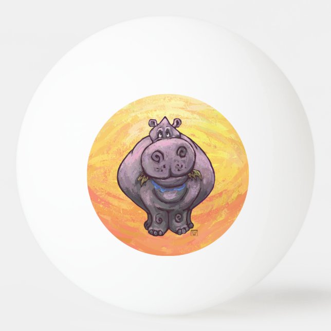 Pelota De Ping Pong Regalos y accesorios para hipopótamos (Reverso)