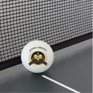 Pelota De Ping Pong Reina Del Ping Pong Nombre Personalizado Pin De