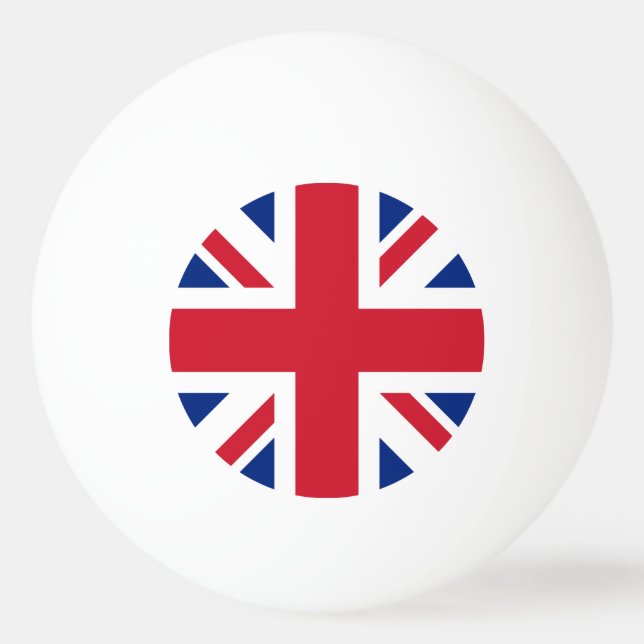 Pelota De Ping Pong Reino Unido Bandera Union Jack de las colonias bri (Anverso)