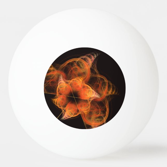 Pelota De Ping Pong relámpagos arte abstracto (Anverso)