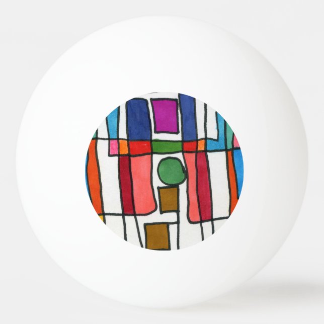 Pelota De Ping Pong Resumen de "City Maps" Ping Pong Ball (Anverso)