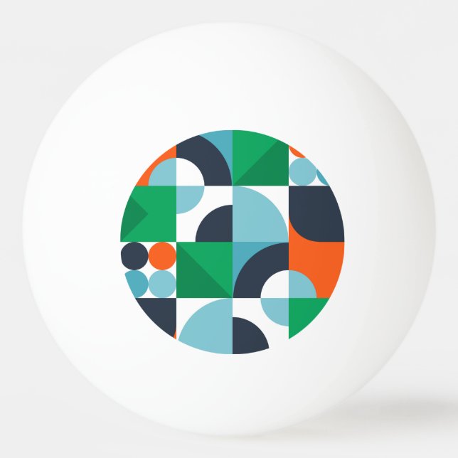 Pelota De Ping Pong Resumen de formas y formas simples (Anverso)