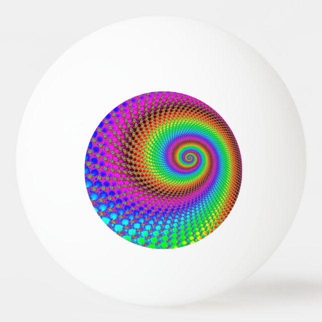 Pelota De Ping Pong Resumen de fractal espiral I (Reverso)