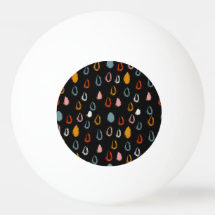 Pelota De Ping Pong Resumen de gotas de lluvia boho, garabatos tribale