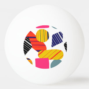 Pelota De Ping Pong Resumen dibujado a mano, patrón elegante.