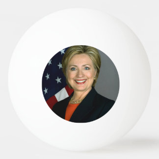 Pelota De Ping Pong Retrato Oficial de Hillary Clinton