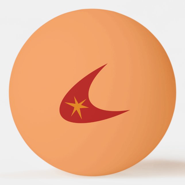 Pelota De Ping Pong Retro Boomerang (Anverso)
