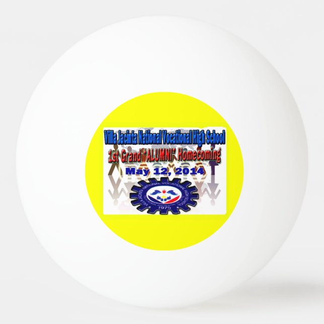 Pelota De Ping Pong Reunión de Villa Jacinta 2014 (Anverso)