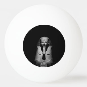 Pelota De Ping Pong Rey del faraón blanco y negro