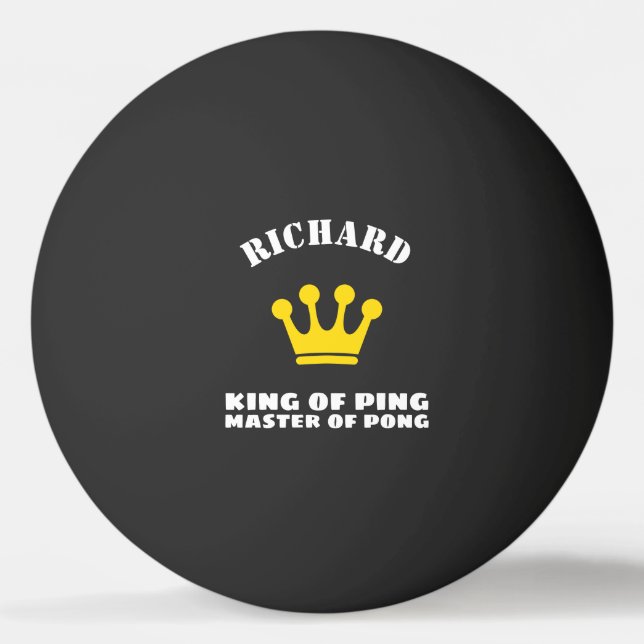 Pelota De Ping Pong Rey del Maestro Ping de Pong (Anverso)