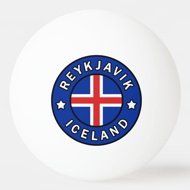 Pelota De Ping Pong Reykjavik Islandia (Anverso)