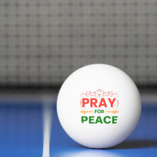 Pelota De Ping Pong Rezar por la paz