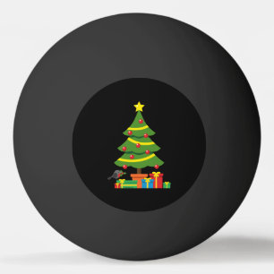Pelota De Ping Pong Robin Y Los Coloridos Presentes Bajo El Árbol De N