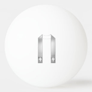 Pelota De Ping Pong Robo del sacerdote plateado 3-D