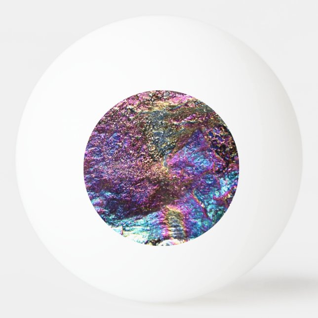 Pelota De Ping Pong Rocas arcoiris caídas (Anverso)