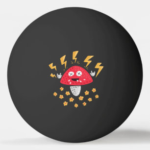Pelota De Ping Pong Rockstar champiñón - Fungo punky del Metalizado