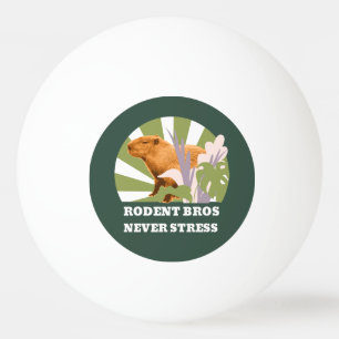Pelota De Ping Pong Rodent Bros Nunca Estrés divertido Carpincho