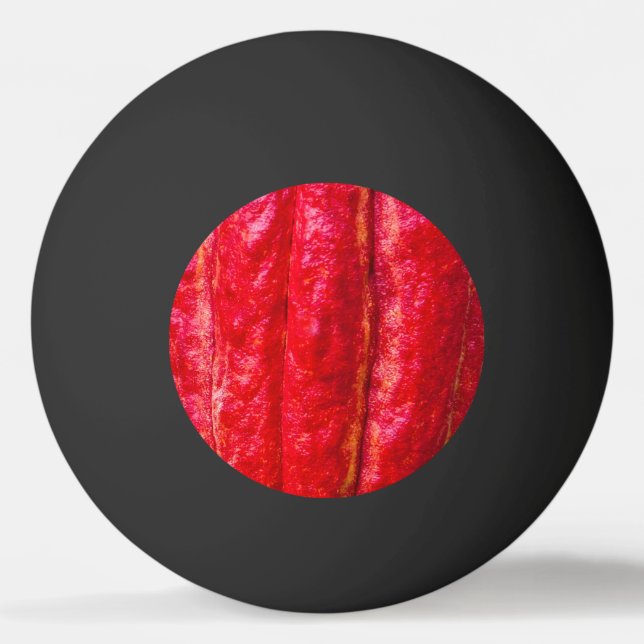 Pelota De Ping Pong rojo de la vaina de cacao (Anverso)