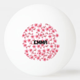 Pelota De Ping Pong Romantic pink Cherry blosson