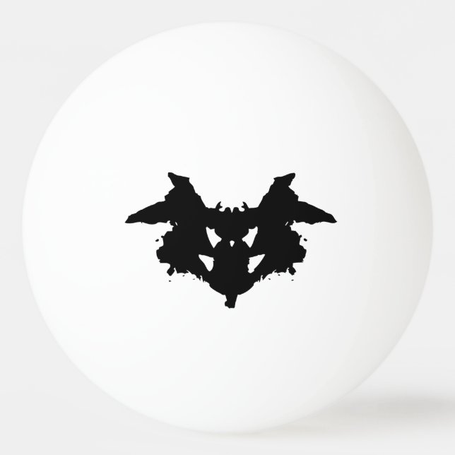 Pelota De Ping Pong Rorschach Inkblot (Anverso)